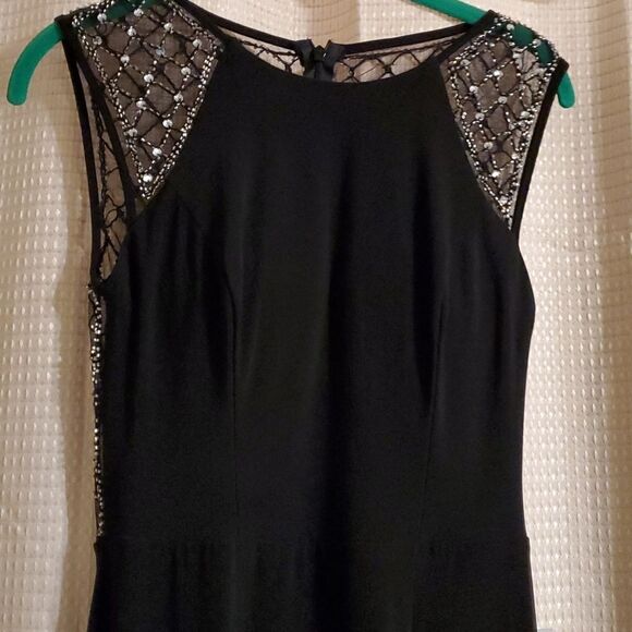 B. Darlin Black formal long Dress3/4 - Picture 2 of 7